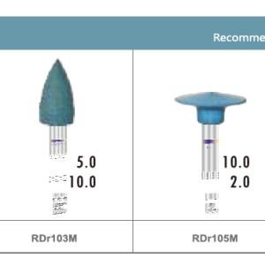 RUBBER DIAMOND POLISHER for all-ceramic, zirconia
